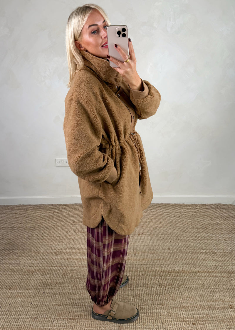 Wilderness Fleece jacket - tan-The Style Attic