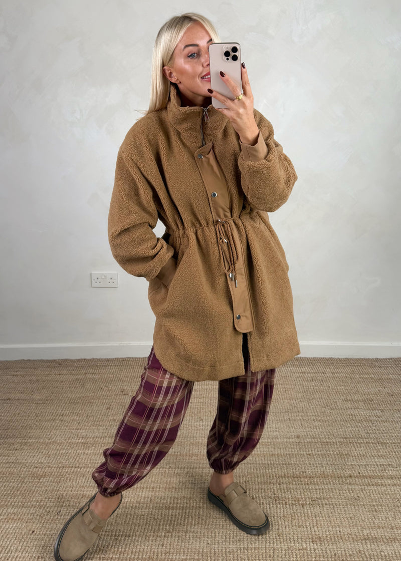 Wilderness Fleece jacket - tan-The Style Attic