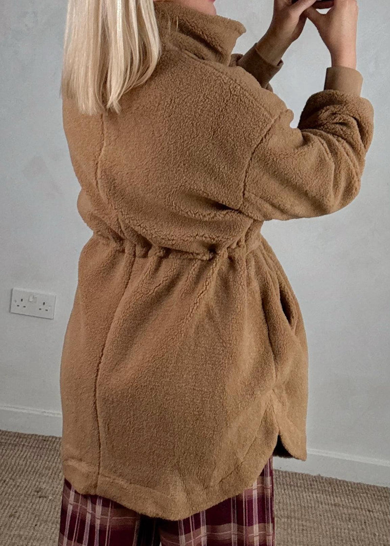 Wilderness Fleece jacket - tan-The Style Attic