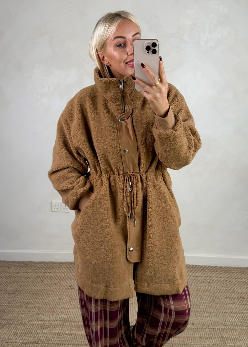 Wilderness Fleece jacket - tan-The Style Attic
