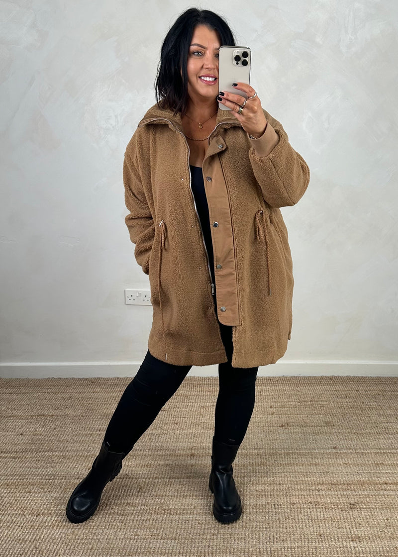 Wilderness Fleece jacket - tan-The Style Attic