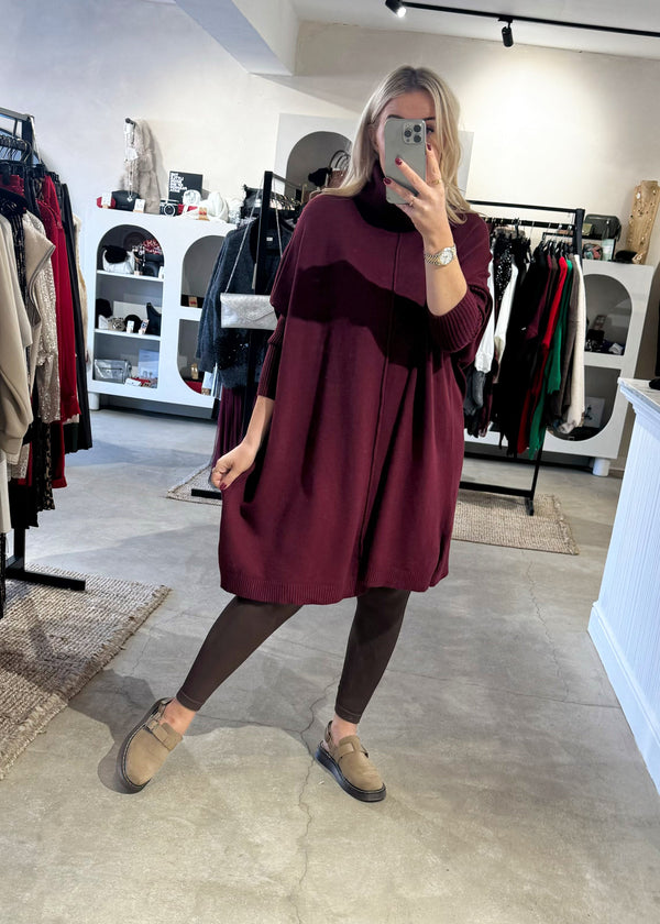 Winbury knit dress - Merlot-The Style Attic