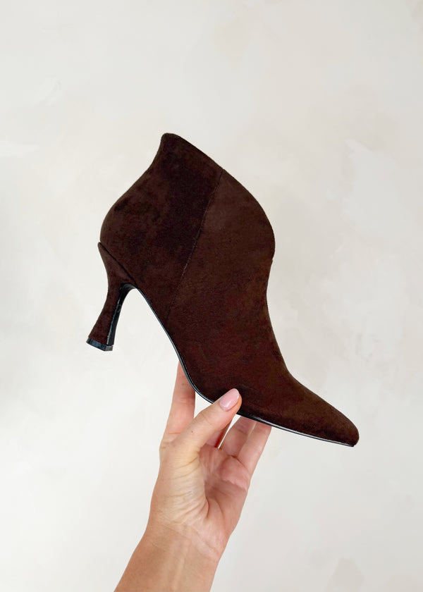Winifred ankle boots - chocolate-The Style Attic