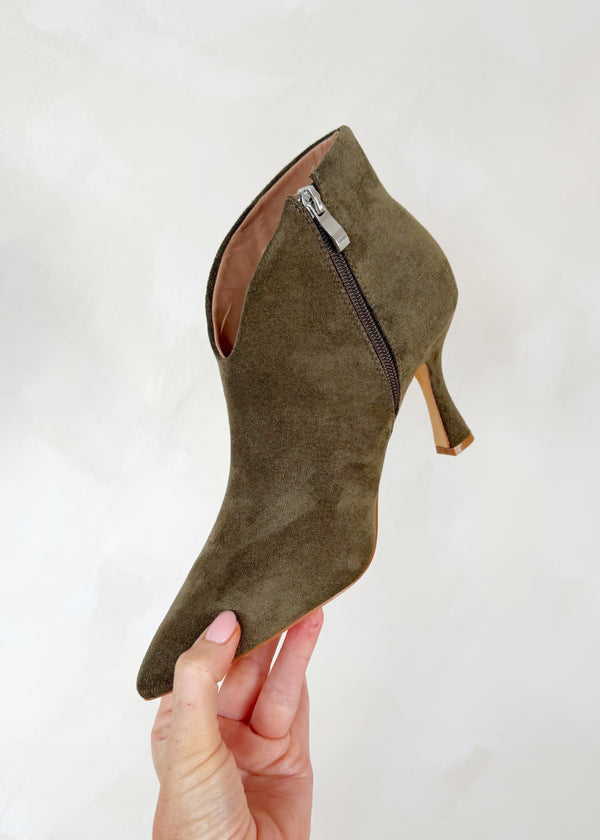 Winifred ankle boots - olive-The Style Attic