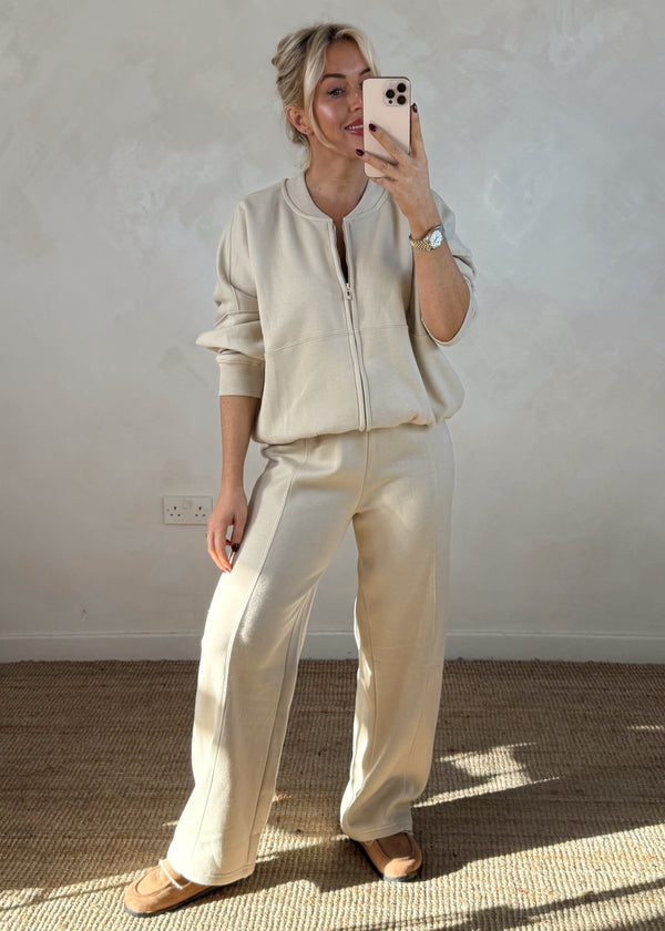 Woody co-ord - beige-The Style Attic