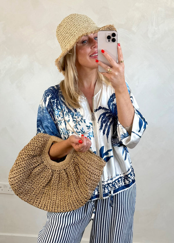 Woven bucket hat-The Style Attic