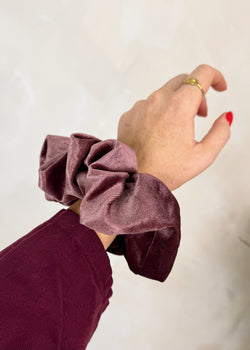 XL velvet scrunchie - damson-The Style Attic