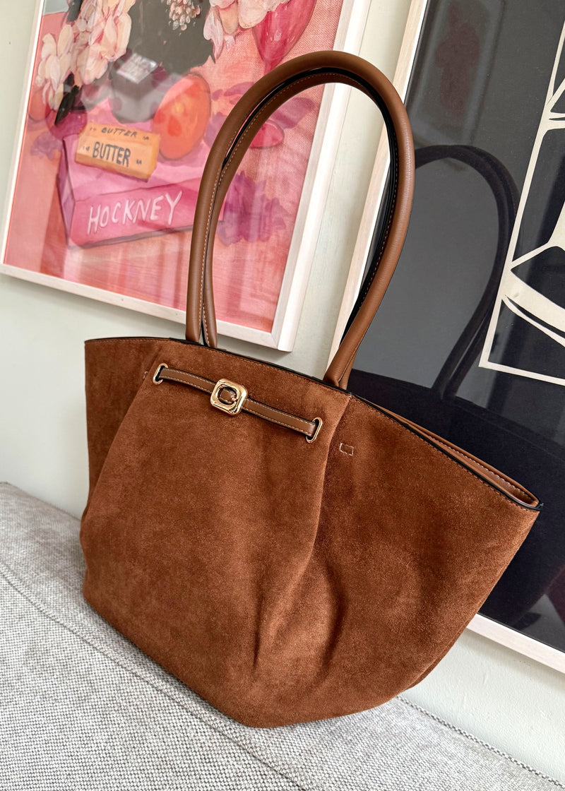 Yasmin tote bag - chocolate-The Style Attic