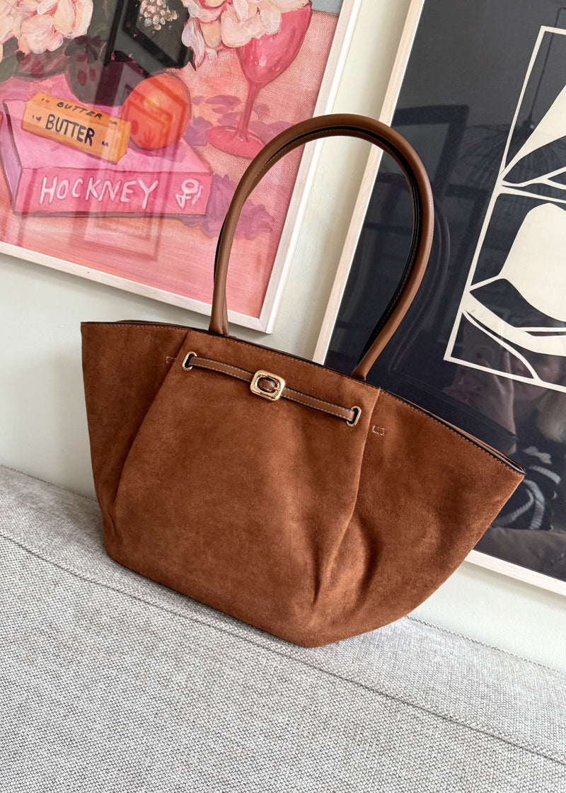 Yasmin tote bag - chocolate-The Style Attic