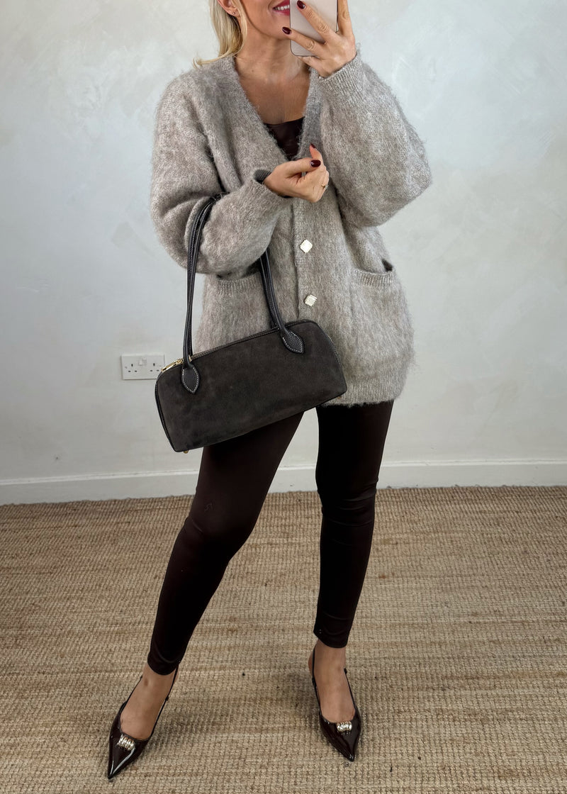 Zadie leather bag - chocolate-The Style Attic