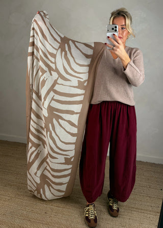 Zebra scarf-The Style Attic