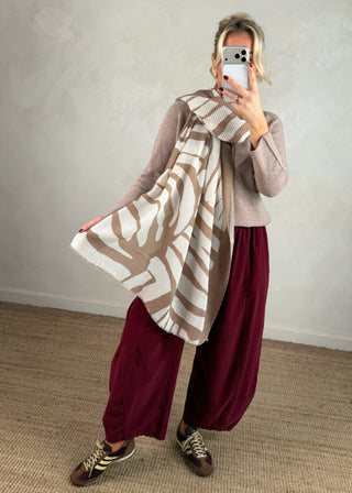 Zebra scarf-The Style Attic