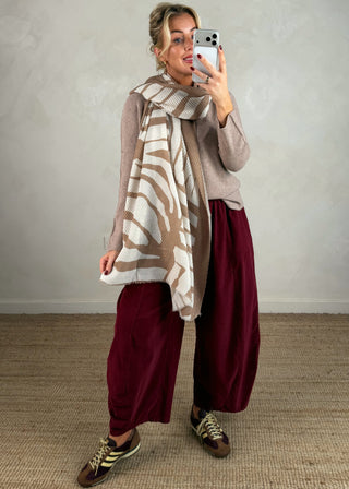 Zebra scarf-The Style Attic