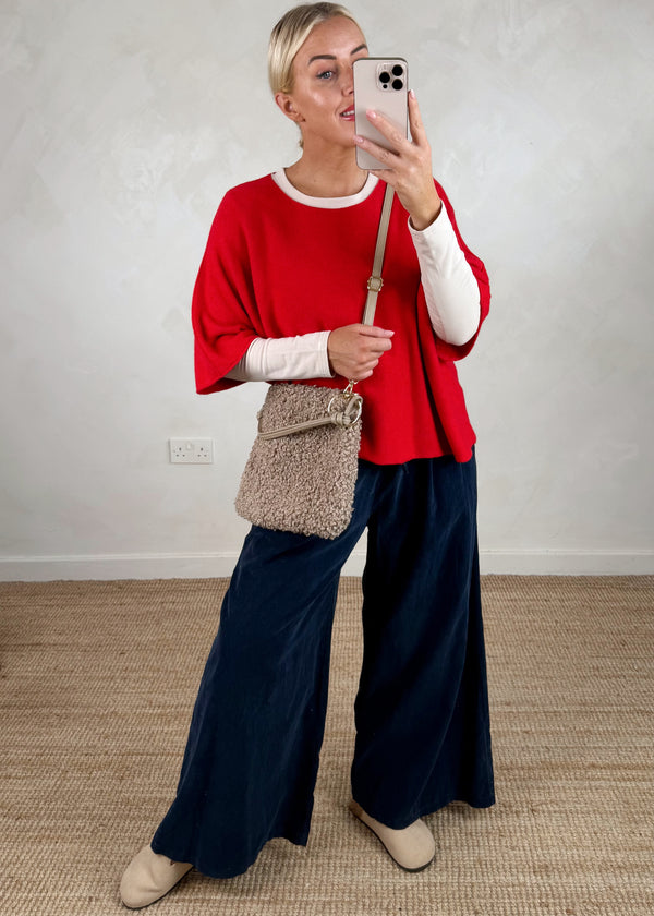Zoe Borg & leather bag - biscuit-The Style Attic