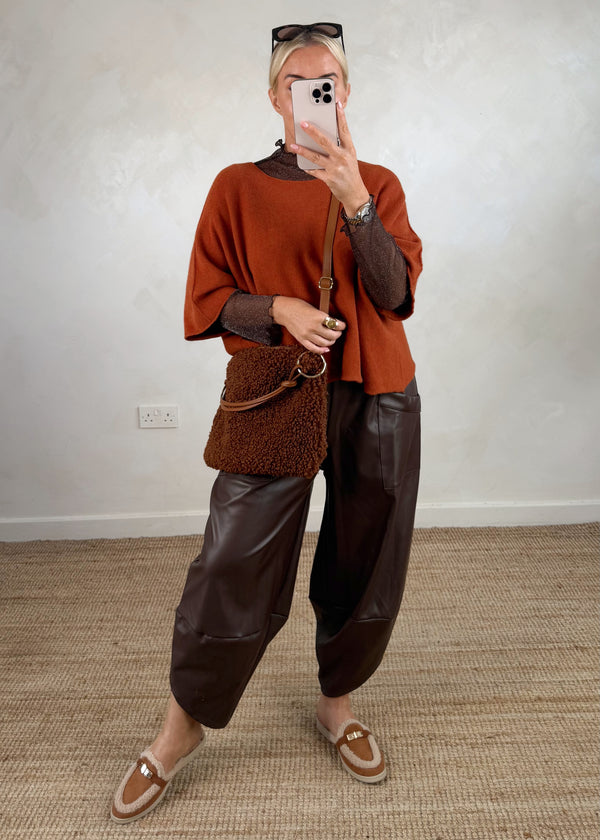 Zoe Borg & leather bag - tan-The Style Attic