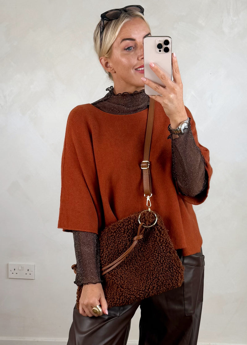 Zoe Borg & leather bag - tan-The Style Attic