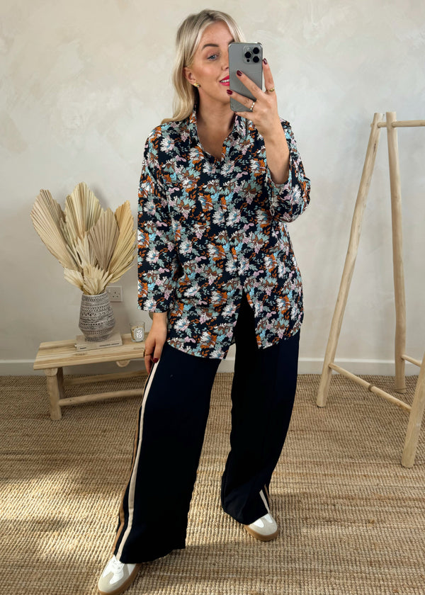 autumn flora shirt-The Style Attic