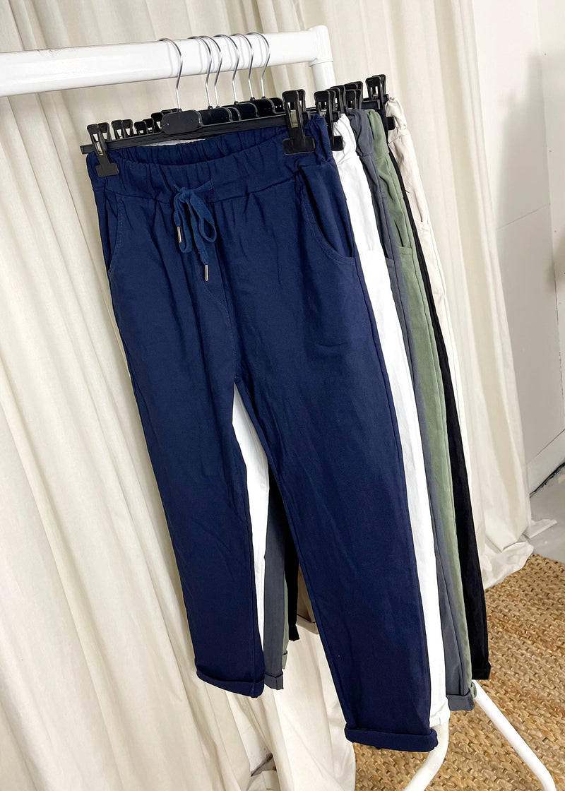 Smooth Magic Pants - Navy – The Style Attic