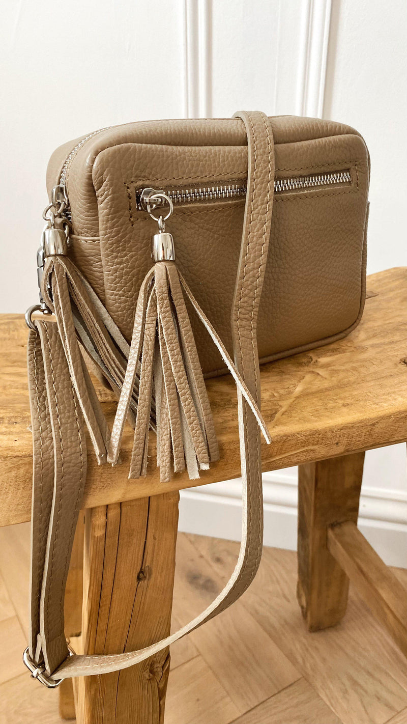 Leather Camera bag - Mocha-The Style Attic