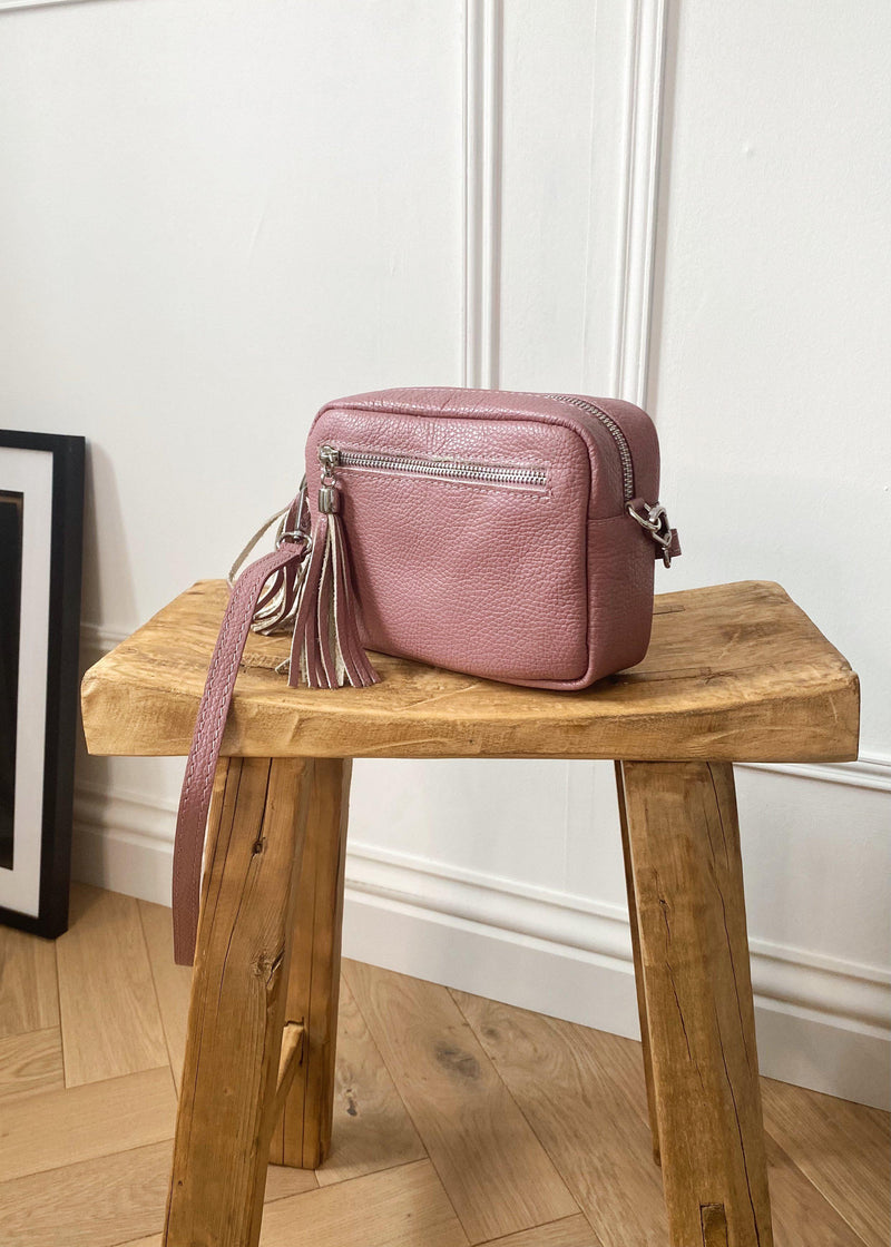 Leather Camera bag - Rose-The Style Attic