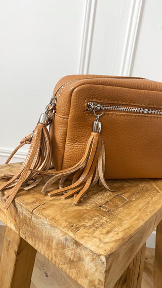 Leather Camera bag - Tan-The Style Attic