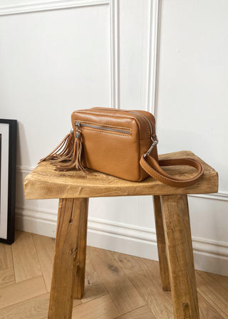 Leather Camera bag - Tan-The Style Attic
