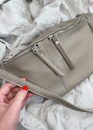 Tori leather sling bag - Mud-The Style Attic