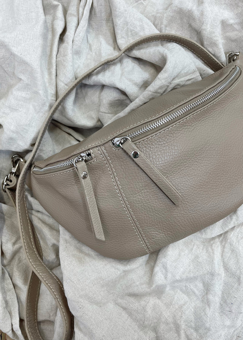 Tori leather sling bag - Mud-The Style Attic
