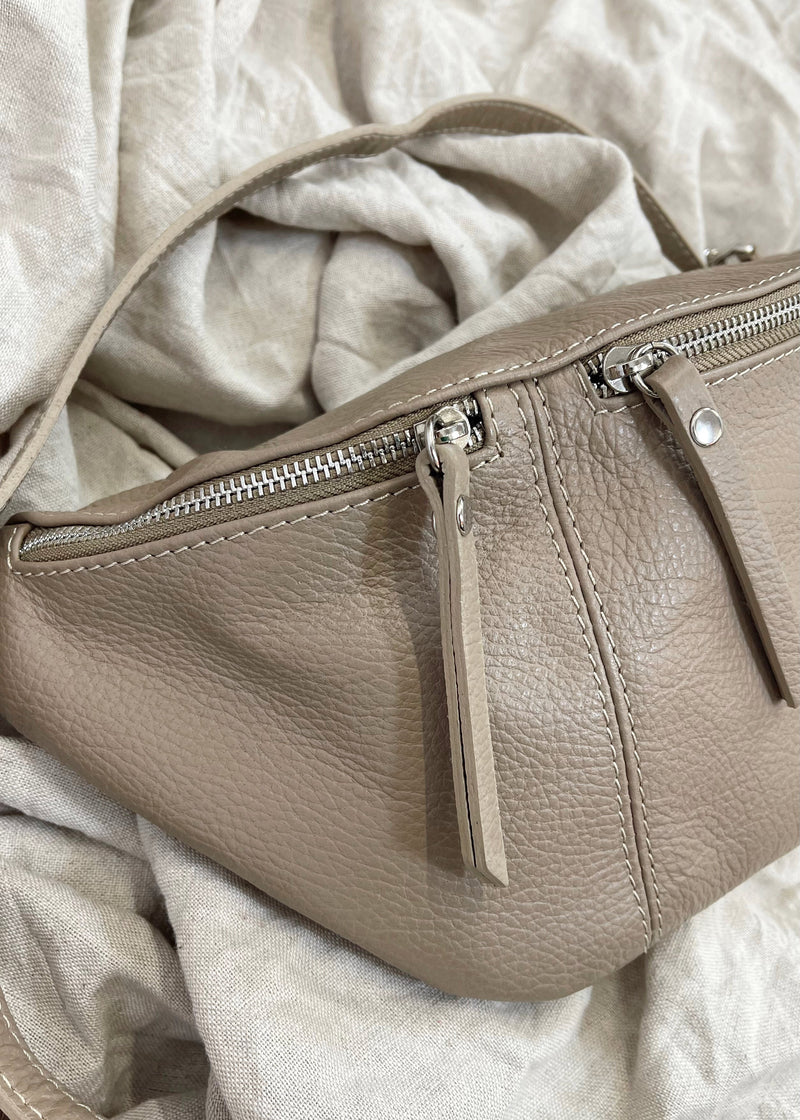 Tori leather sling bag - Mud-The Style Attic
